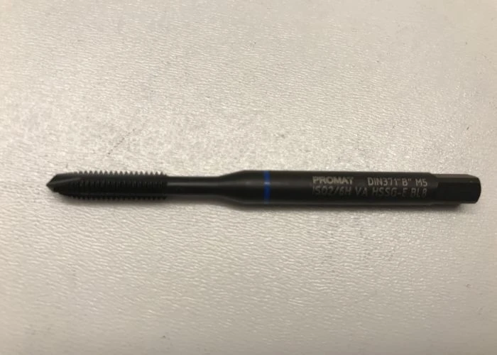 PROMAT VA Maschinen-Gewindebohrer DIN371 B VA M5 x0,8mm HSS-Co nitriert u.vapor.