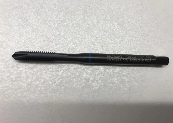 PROMAT VA Maschinen-Gewindebohrer DIN371 B VA M6 x 1 mm HSS-Co nitriert u.vapor.