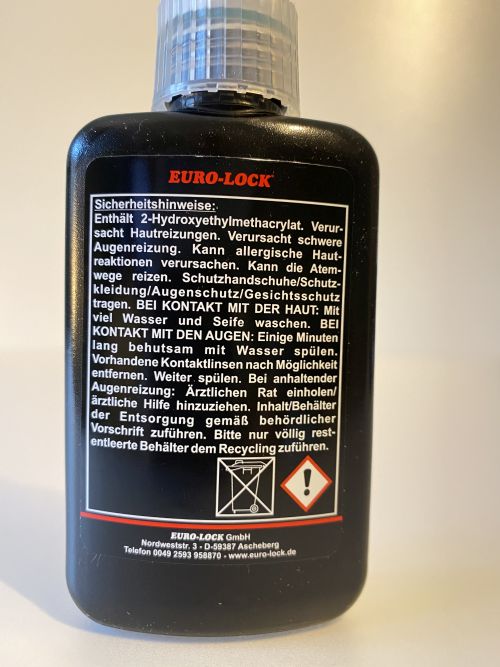 EURO-LOCK A63.80 Fügeverbindung 50 ml + EURO-LOCK LOS10-AN- Aktivator 150 ml