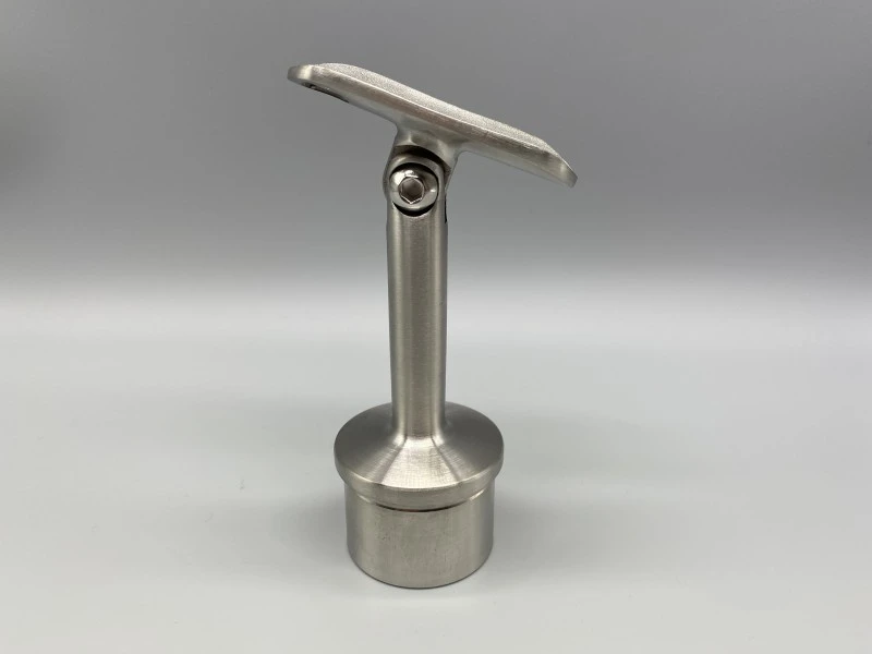 Handlaufstütze mit -GELENK- Edelstahl V2A, Handlaufträger 42 x 2