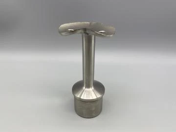 Handlaufstütze -STARR- Edelstahl V2A, Handlaufträger 42 x 2 90°