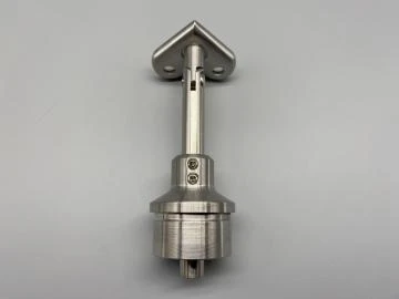 Edelstahl Handlaufstütze -GELENK- 42,4 x 2 höhenverstellbar V2A, Handlaufträger Ø42 90°