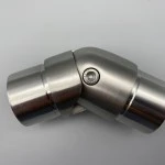 V2A Gelenkecke, Steckfitting 0° - 90° für Rohr 42,4 x 2