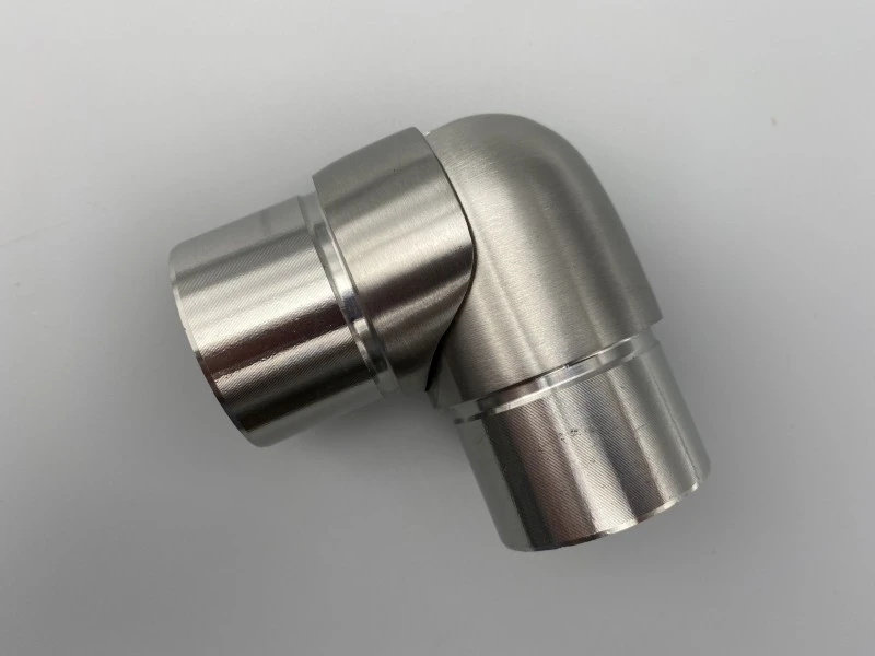V2A Gelenkecke, Steckfitting 0° - 90° für Rohr 42,4 x 2