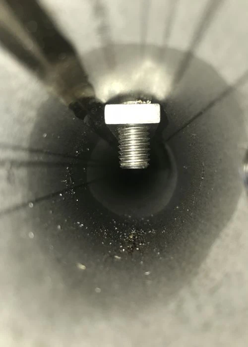 V2A Verstärkungsplatte M10 für Wandanker  Ø42,4 - Ø33,7 -  Ø48,3