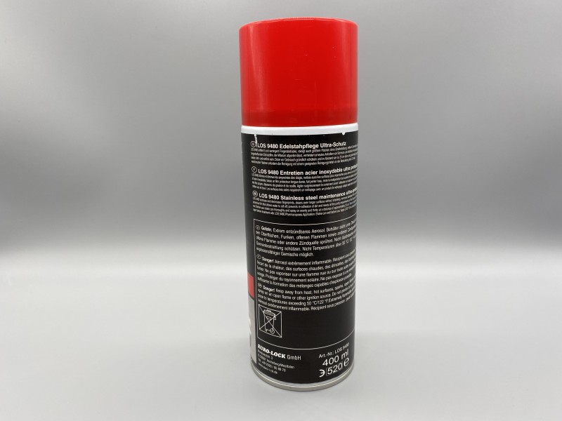 EURO-LOCK Edelstahlpflege-Spray Ultra-Schutz 400ml