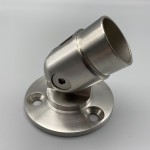 Edelstahl Wandanschluss mit Gelenk Geländer Fitting Winkel einstellbar Verbinder