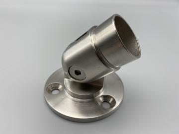 Edelstahl Wandanschluss mit Gelenk Geländer Fitting Winkel einstellbar Verbinder