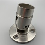 Edelstahl Wandanschluss mit Gelenk Geländer Fitting Winkel einstellbar Verbinder