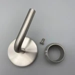 Handlaufhalter-Wand D = 33,7 Ronde D = 70 mit Kugelring für Rohr Ø42,4