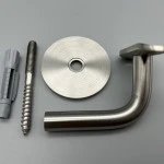 Handlaufhalter-Wand D = 42,4 Ronde D = 60 Anschraubplatte für Rohr Ø42,4