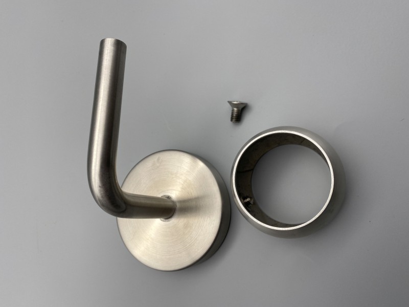 Handlaufhalter-Wand D = 42,4 Ronde D = 70 mit Kugelring für Rohr Ø42,4