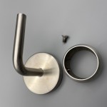 Handlaufhalter-Wand D = 42,4 Ronde D = 70 mit Kugelring für Rohr Ø42,4