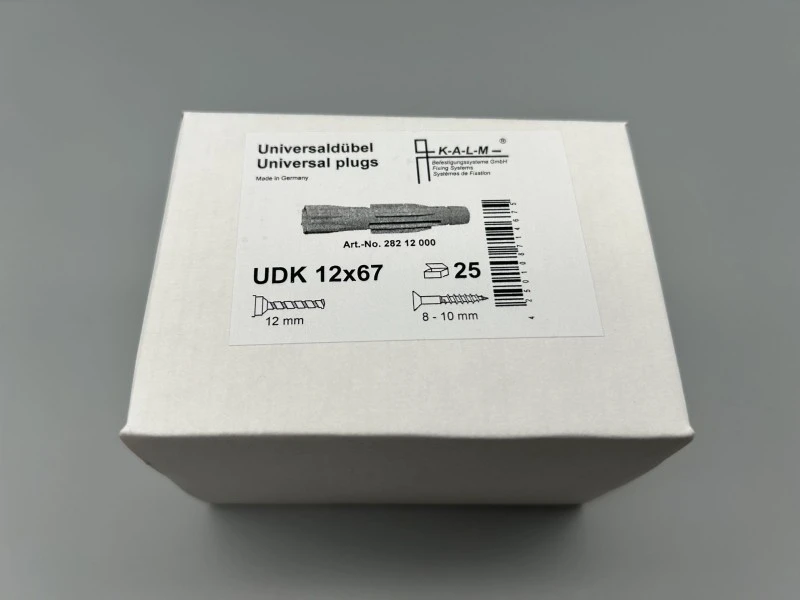 KALM Universal-Dübel Ø12  UDK ohne Kragen Ø12,  VPE 25Stück