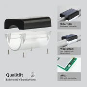 Outdoor LED SOLAR-Leuchten für Handlauf / Geländer Ø42,4 warmweiß