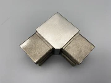 Steckfitting Winkel V2A 90° - für Vierkantrohr 40x40 Verbinder für Vierkantrohr 40x40x2 V2A