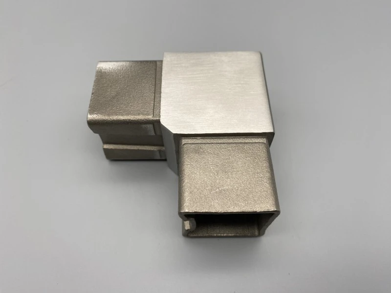 Steckfitting Winkel V2A 90° - für Vierkantrohr 40x40 Verbinder für Vierkantrohr 40x40x2 V2A