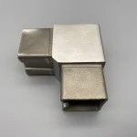 Steckfitting Winkel V2A 90° - für Vierkantrohr 40x40 Verbinder für Vierkantrohr 40x40x2 V2A