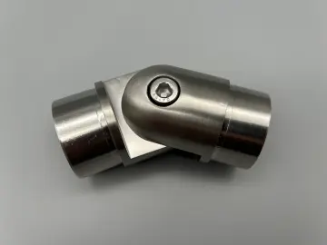 V2A Gelenkecke, Steckfitting 0° - 90° für Rohr 42,4 x 2