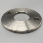 V2A Ronde Ankerplatte Ø100 / Ø43 x 6 2 Loch Ø11