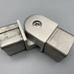 V2A Steckfitting Gelenk für Vierkantrohr 40x40 x 2 mm Winkel einstellbar Edelstahl 0° - 180°