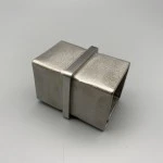 Verbinder für Vierkantrohr 40x40 x 2 mm steckbar V2A für Vierkantrohr 40x40 x 2 mm Steckfitting
