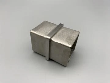 Verbinder für Vierkantrohr 40x40 x 2 mm steckbar V2A für Vierkantrohr 40x40 x 2 mm Steckfitting